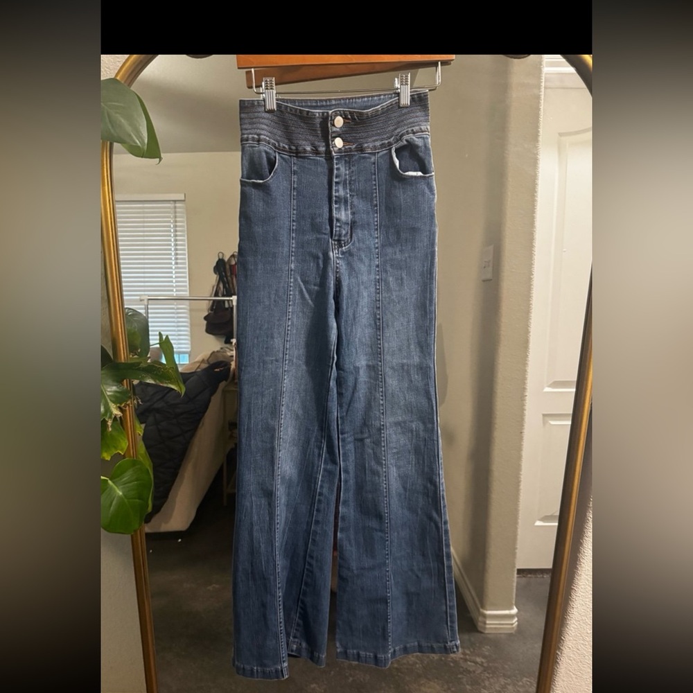Jealous Tomato Blue Flare Jeans